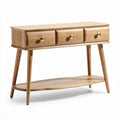 Stolik konsolowy z drewna sosnowego z trzema szufladami 100 x 40 x 80cm