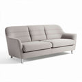 Sofa tapicerowana w kolorze szarym o wymiarach 200 x 85 x 75cm